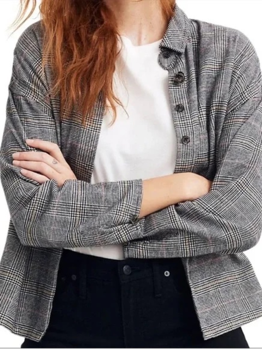 Madewell Bromley Plaid Shirt Women’s Cotton Shirt